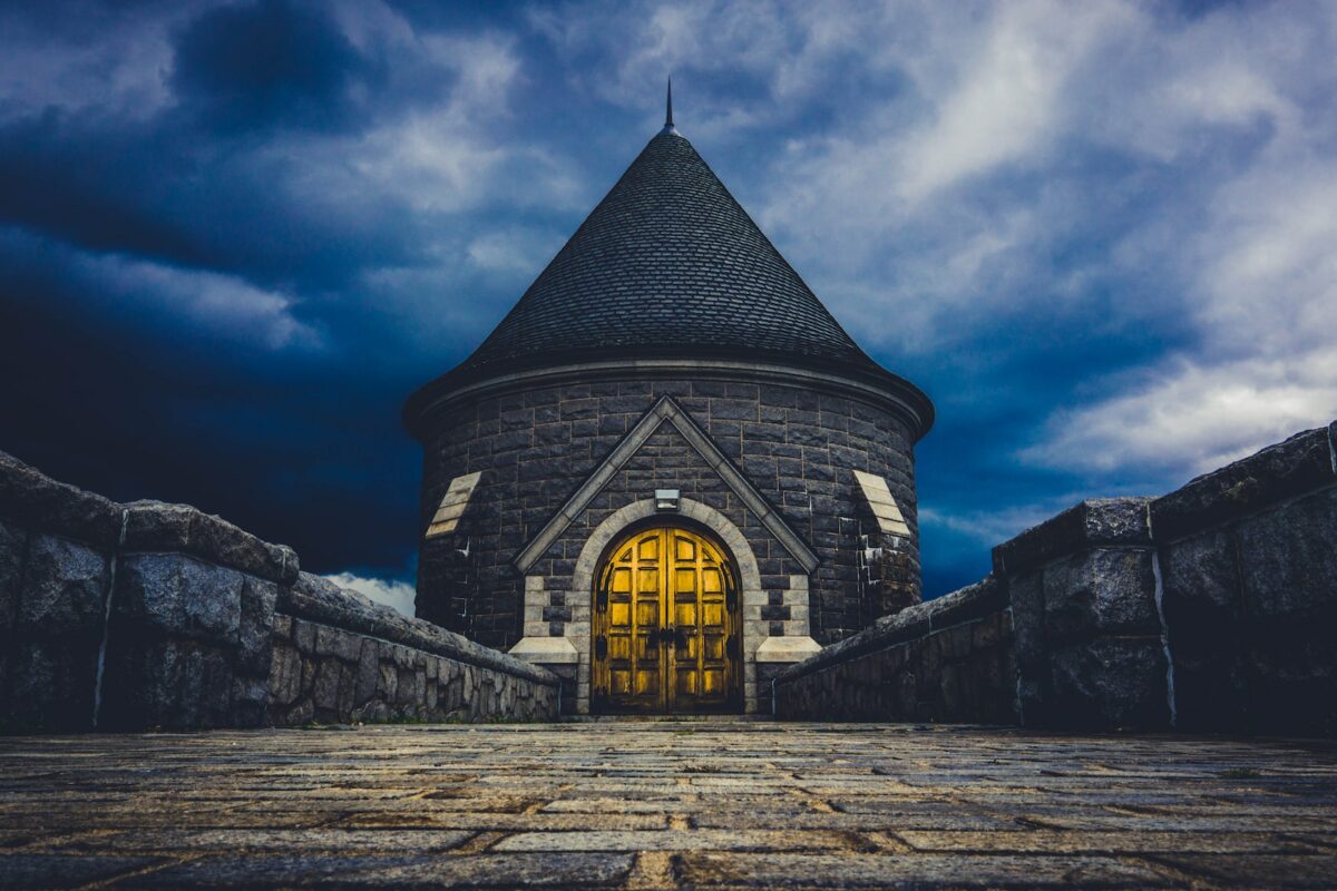 pathway leading to tower